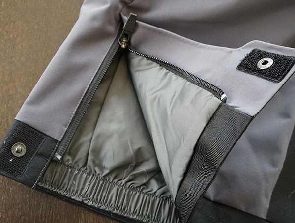 Mens Obermeyer Force Suspender Pant In Grey Matter Snap Button And Zipper Leg Cuff