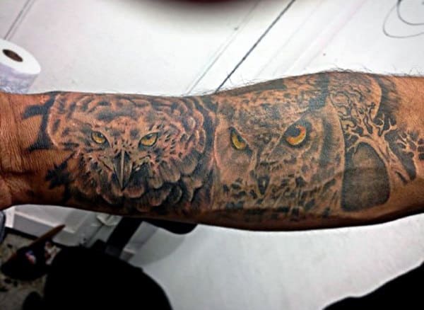 Men's Owl Tattoos