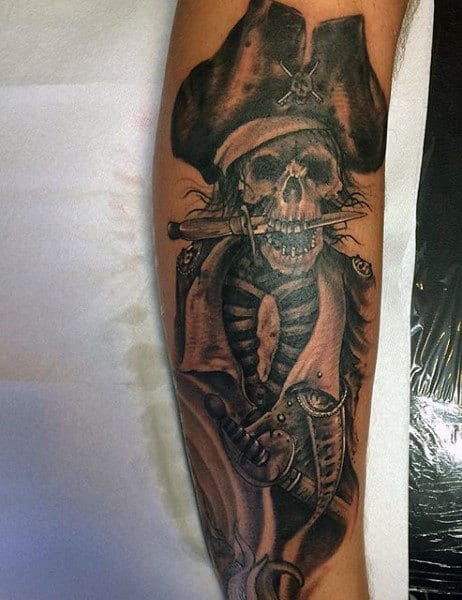 50 Pirate Tattoos For Men - Arrr, Ships And Eye Patches