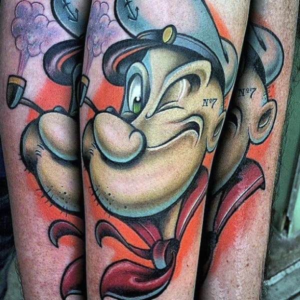 Popeye fist tattoo            tattoo tattooing art artist  popeye popeyetattoo cartoontattoo abhiinkzone  Instagram