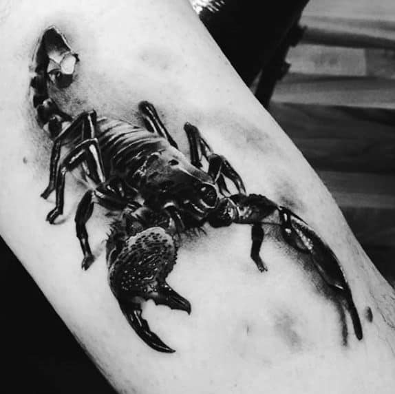Realistic junji Ito tomie tattoo with a traditional scorpion done at  midnite society ink by Jimmy Williamson in kentucky  rtattoos