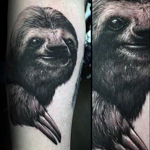 Killer Ink Tattoo on Twitter Black and grey sloth by Lom with  killerinktattoo supplies killerink tattoo tattoos bodyart ink  tattooartist tattooink tattooart blackandgrey blackandgreytattoo  slothtattoo httpstcoxEd1p3X2w5  Twitter