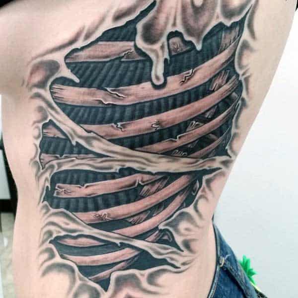 82 Splendid Ripped Skin Shoulder Tattoos - Tattoo Designs – TattoosBag.com