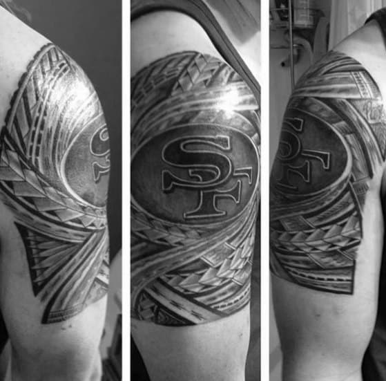 49ers tattoo Faithful San Francisco  Sleeve tattoos Tattoos Marvel  tattoos