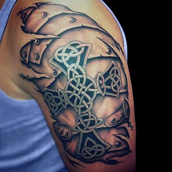 mens-shoulder-cross-tattoo-ideas