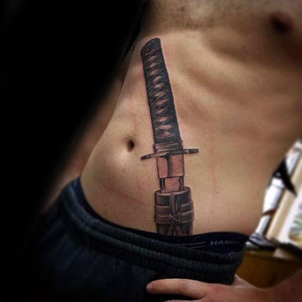 Sword tribal tattoo - vector image