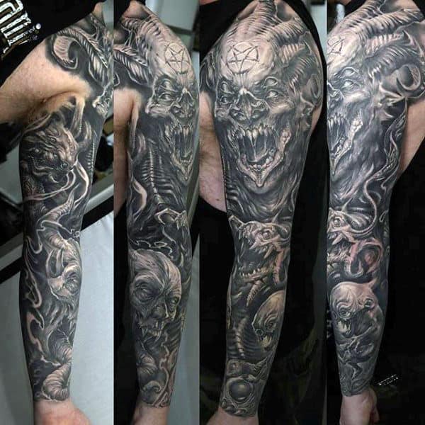 Mens Supernatural Demon Tattoo