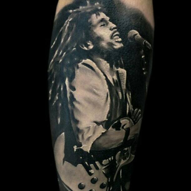 Mens Tattoo Bob Marley Design