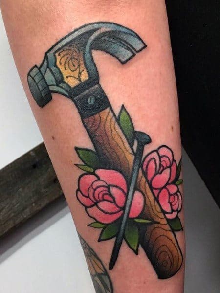 Aggregate more than 80 carpenter hammer tattoo  incdgdbentre