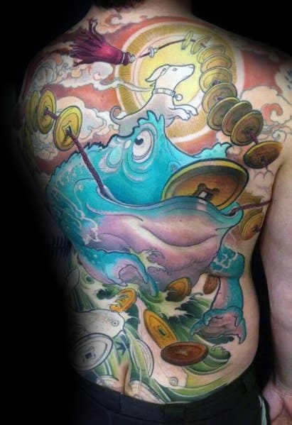 Mens Tattoo Designs Japanese Frog Themed