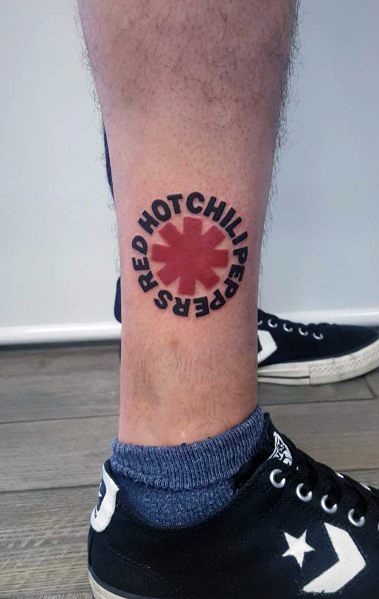 Mens Tattoo Designs Red Hot Chili Peppers Themed