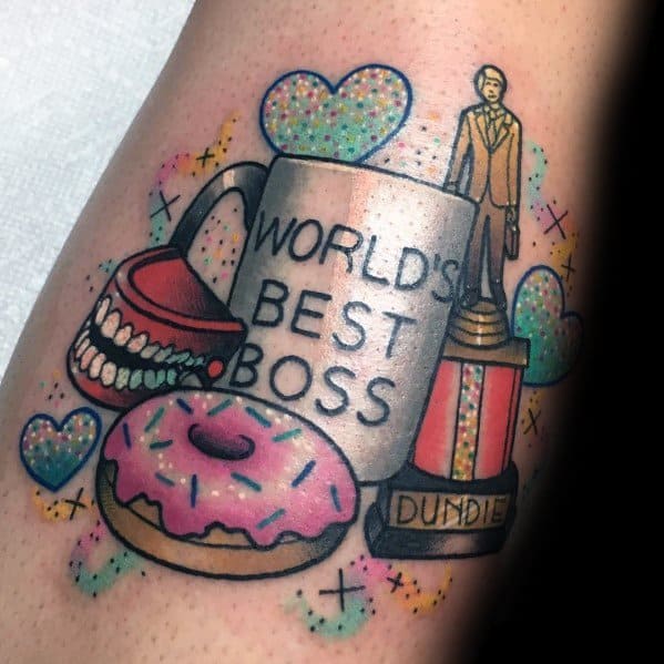 Mens Tattoo Designs The Office Themed