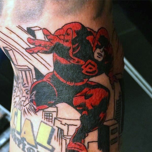 Mens Tattoo Ideas With Daredevil Design