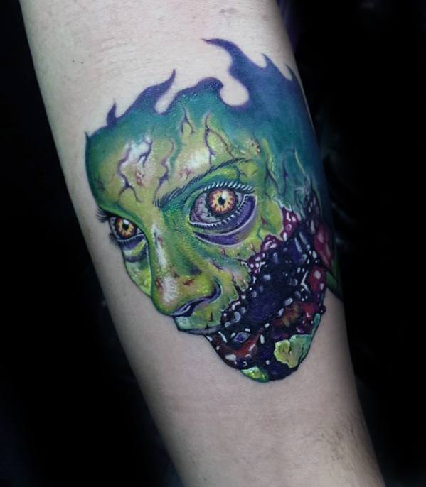 Mens Tattoo Ideas With Evil Dead Design