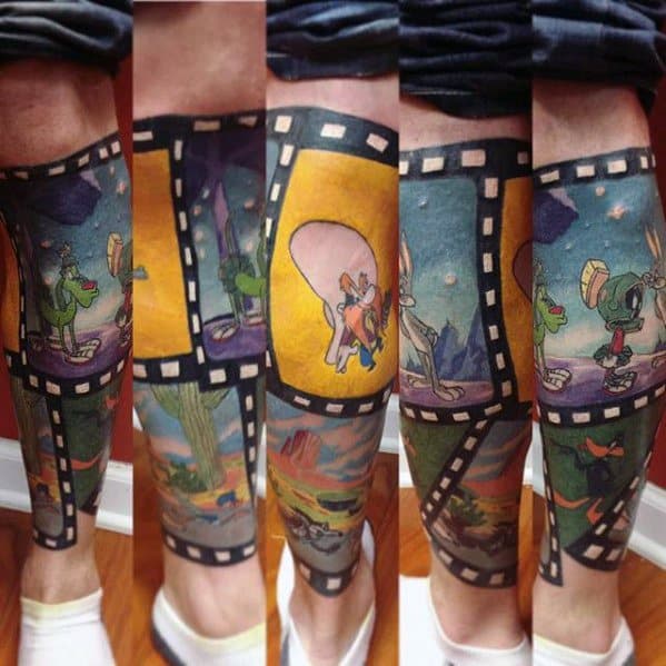 DaniKtani Tattoo artist  2 years healed sleeve Looney tunes theme Always  nice to see old projects again  Facebook
