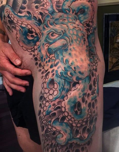 Men's Tattoo Octopus