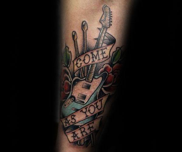 Kurt Cobain tattoo by Mashkow Tattoo | Post 31257