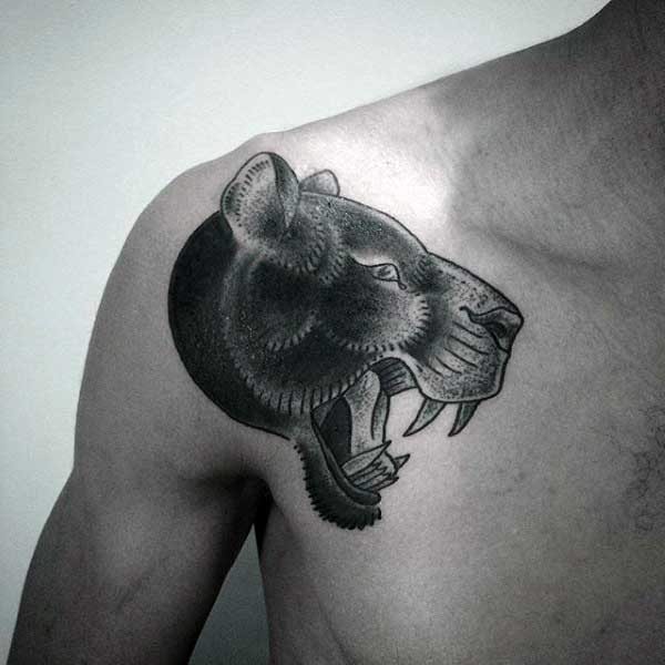 Mens Tattoos Black Panthers