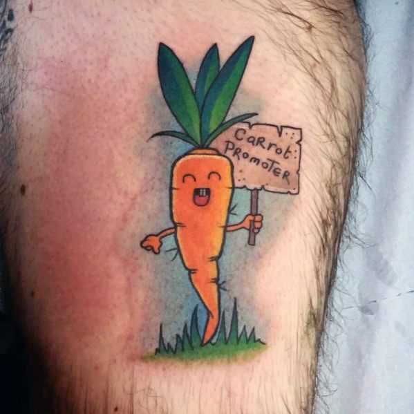 Mens Tattoos Carrot