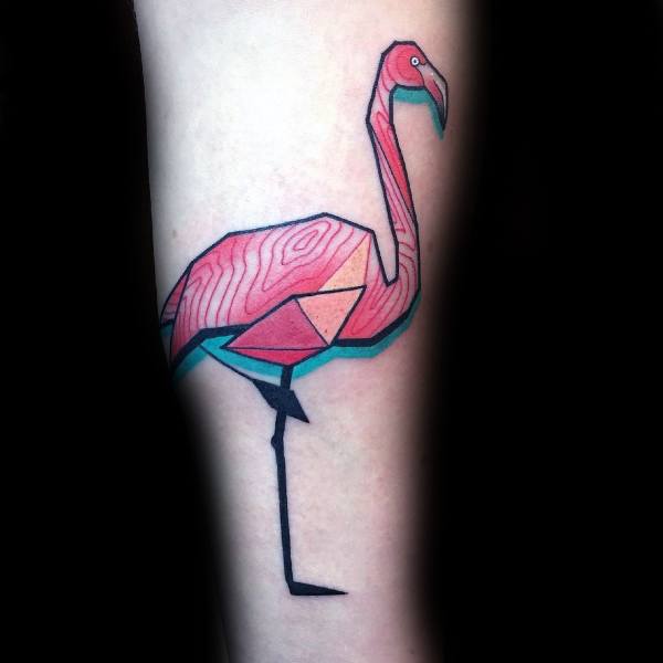 Mens Tattoos Flamingo