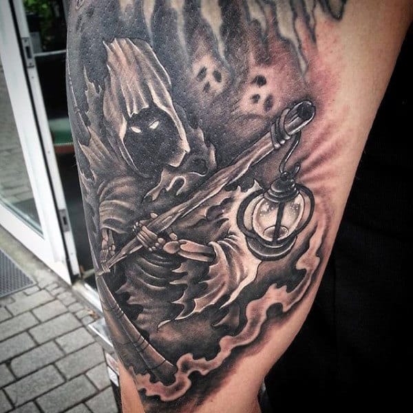 Men's Tattoos Grim Reaper