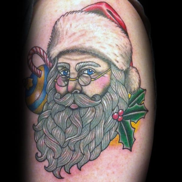 Mens Tattoos Santa Claus