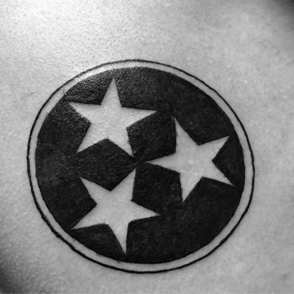 Mens Tattoos Tennessee Flag