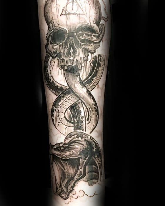 60 The Dark Mark Tattoo Designs For Men - Death Eater Ink Ideas