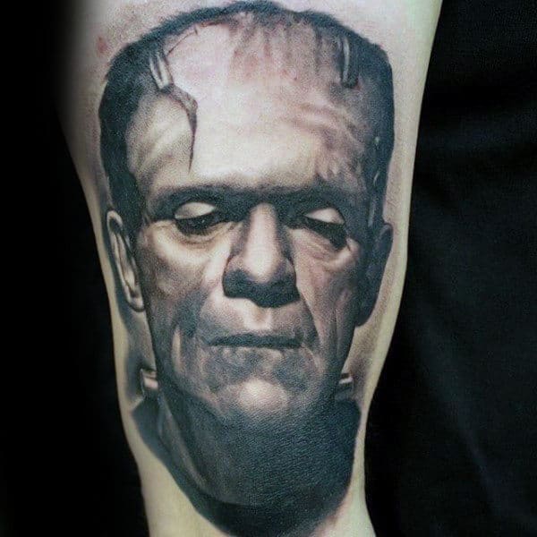 Top 80 Best Frankenstein Tattoos For Men - Monster Design Ideas