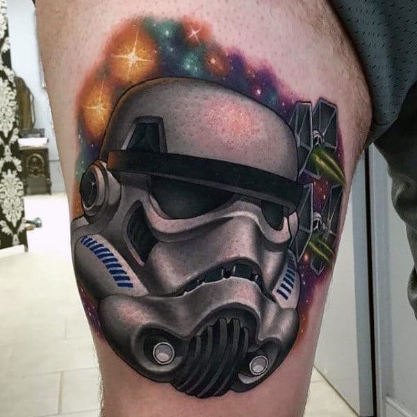 Buy Stormtrooper Tattoo Helmet Print Star Wars Print Online in India  Etsy