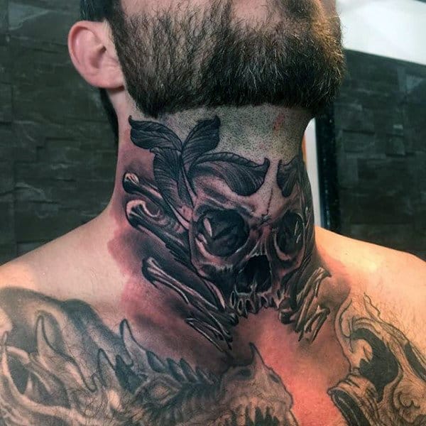 Neck Tattoos for Men 60 Cool  Sexy Neck Tattoo Ideas  100 Tattoos