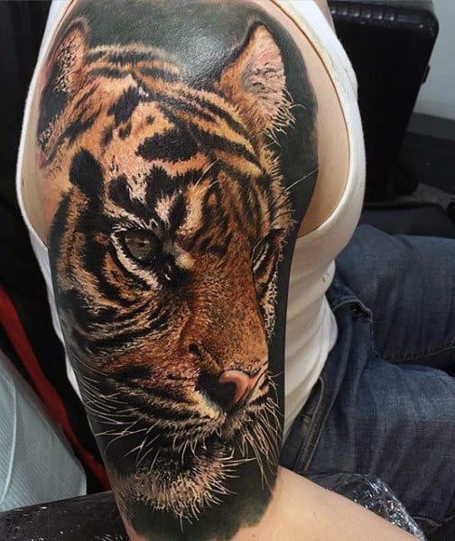 Men's Tiger Scratch Tattoo