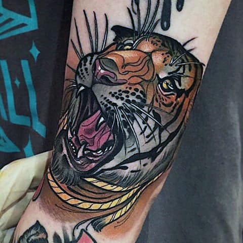 Men's Tiger Tattoo