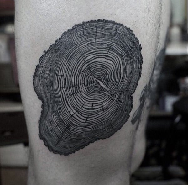 Tree Rings Tattoo