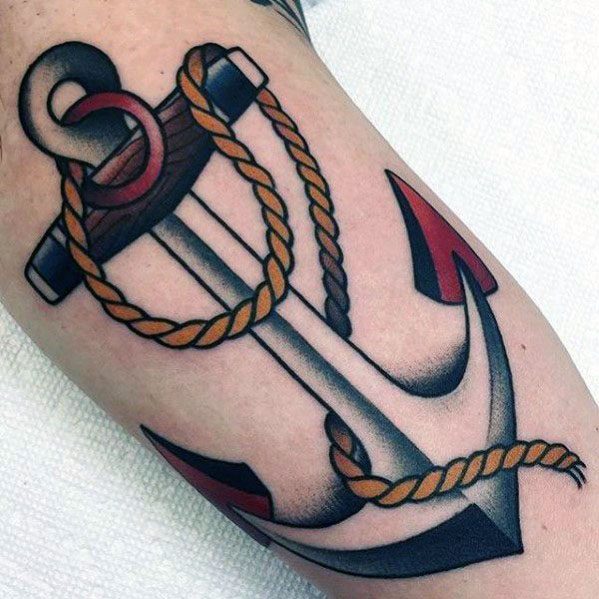 mens-traditional-anchor-arm-tattoo-with-vintage-design