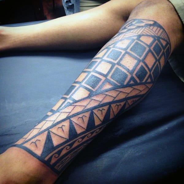 Men's Traditional Hawaiian Tattoo