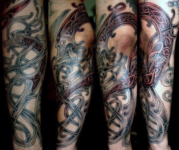 Men's Viking Tattoo Sleeves
