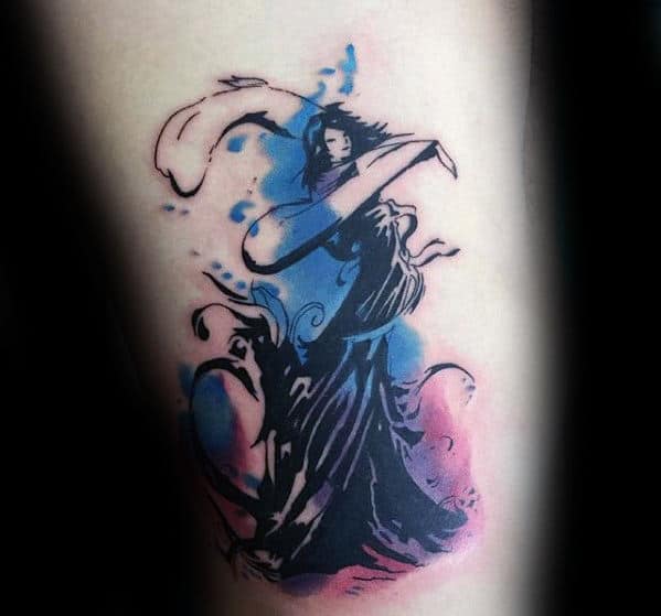 Samael Cahill Tattoo Artist  Started this final fantasy 10 Yuna piece  today at