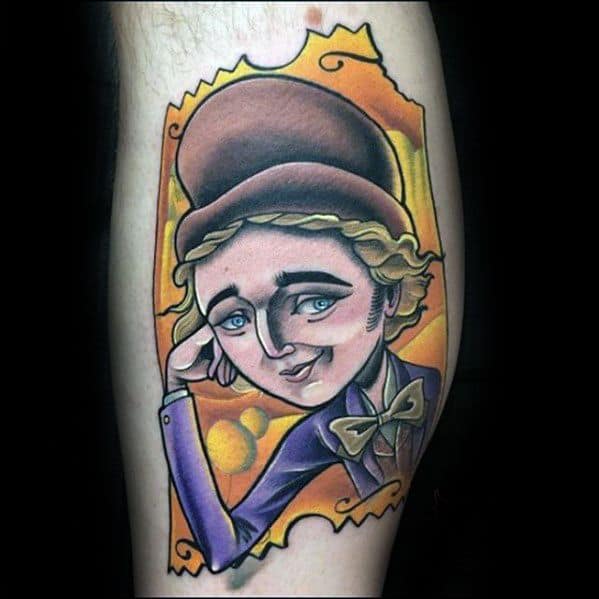 Mens Willy Wonka Tattoo Design Inspiration