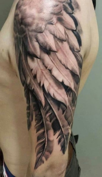 Men's Wing Tattoo