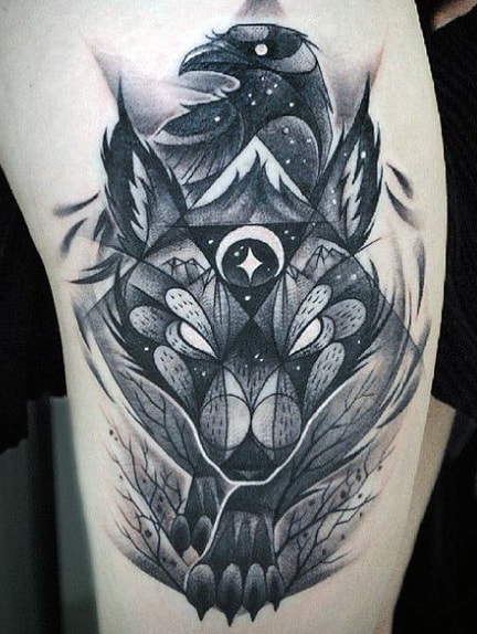 Men's Wolf Tattoo Meaning