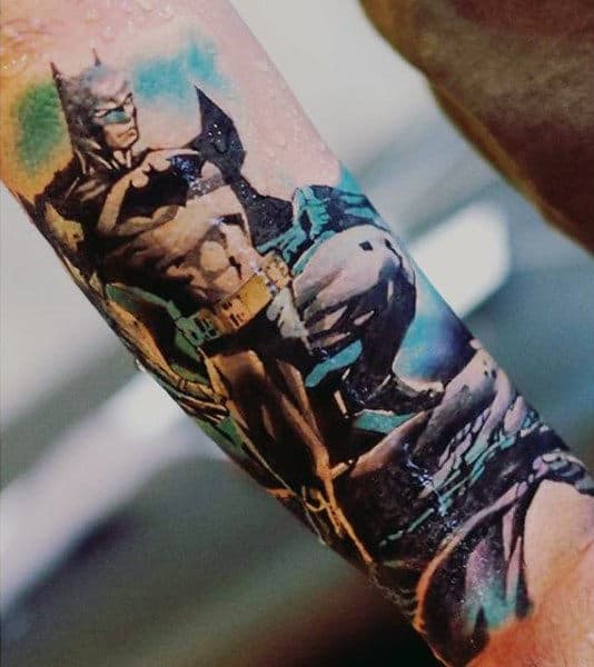 Mens Wrist Cool Batman Tattoo Ideas