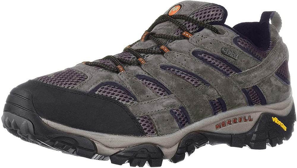 merrell mens moab 2 waterproof hiking shoe isolated on white background