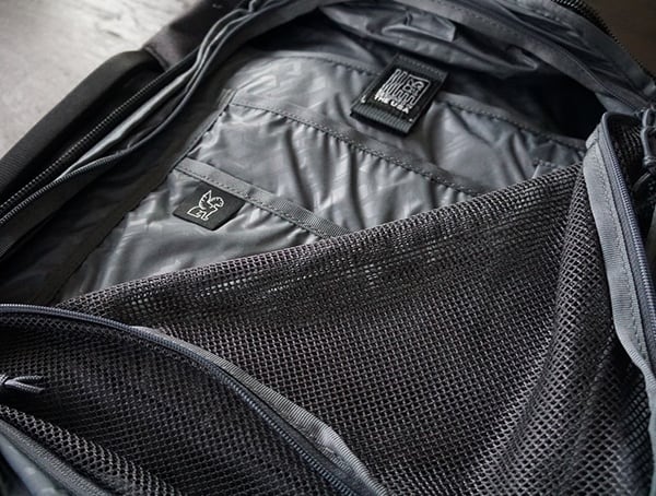 Mesh Covered Storage Compartment Chrome Industries Summoner Backpacks