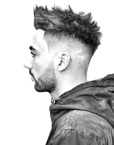Messy Wavy Mens Undercut With Skin Fade Hairstyle