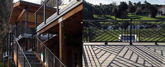 Top 50 Best Metal Deck Railing Ideas - Backyard Designs