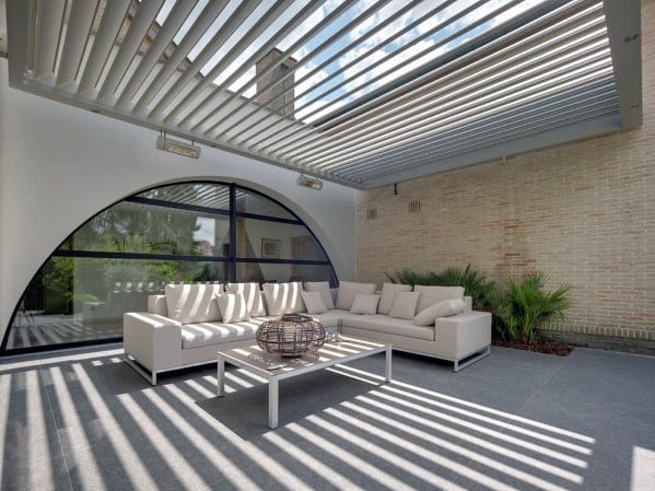 metal slats exceptional patio pergola roof 