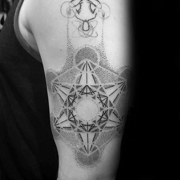 Metatrons Cube Tattoo Design Ideas For Males
