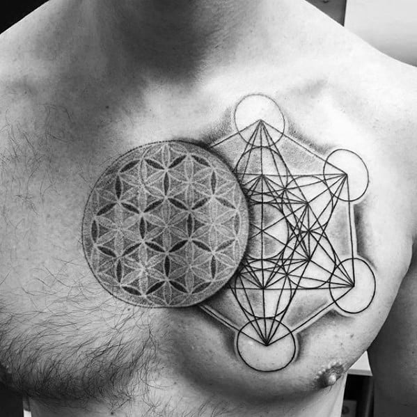 Metatrons Cube Tattoos For Gentlemen
