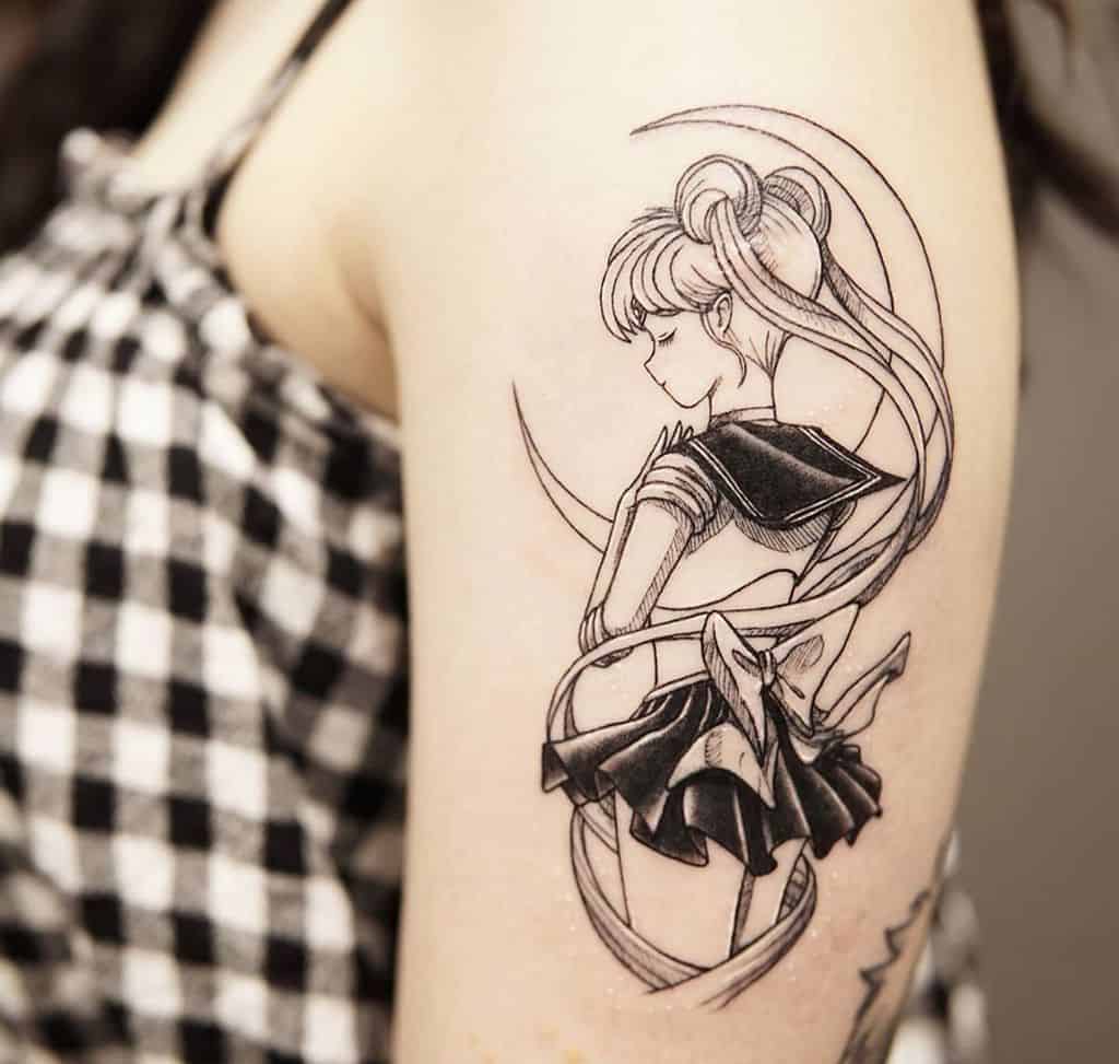 Micro Anime Sailor Moon Tattoo